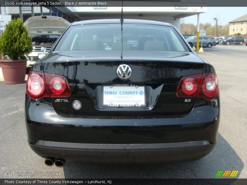 Black / Anthracite Black 2008 Volkswagen Jetta S Sedan