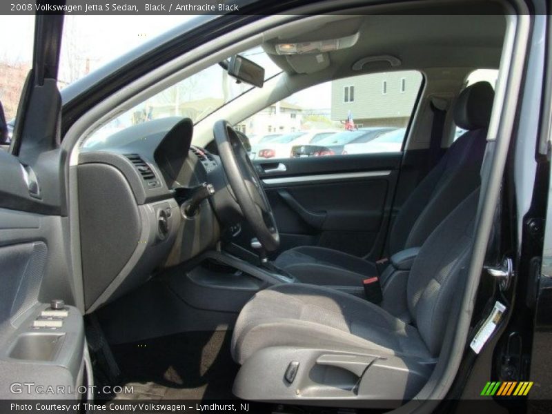 Black / Anthracite Black 2008 Volkswagen Jetta S Sedan