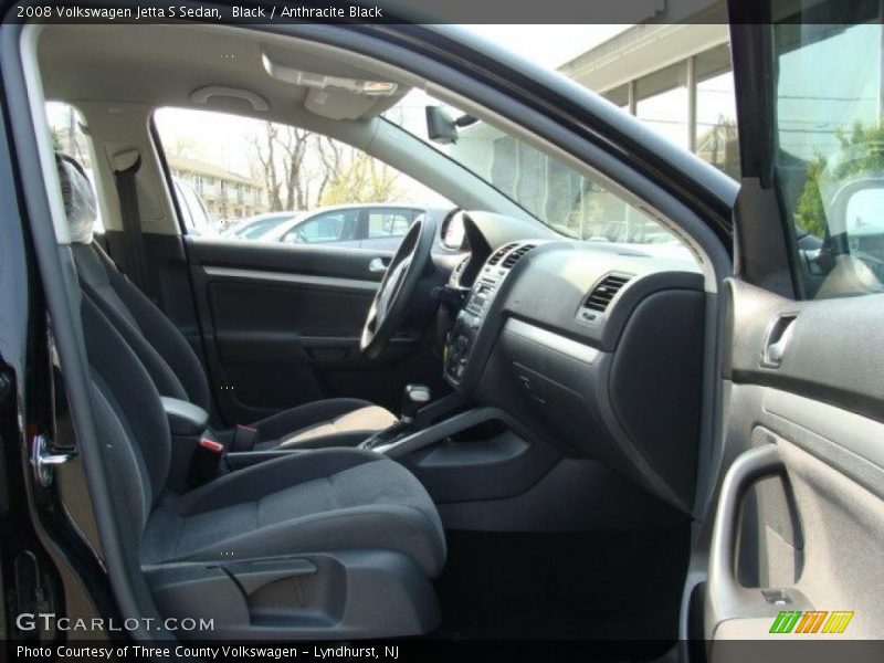 Black / Anthracite Black 2008 Volkswagen Jetta S Sedan