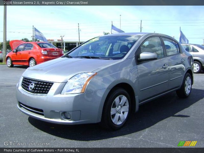 Magnetic Gray / Charcoal/Steel 2008 Nissan Sentra 2.0