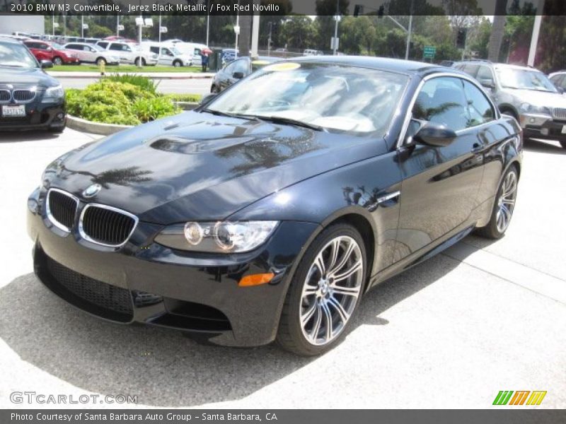 Jerez Black Metallic / Fox Red Novillo 2010 BMW M3 Convertible