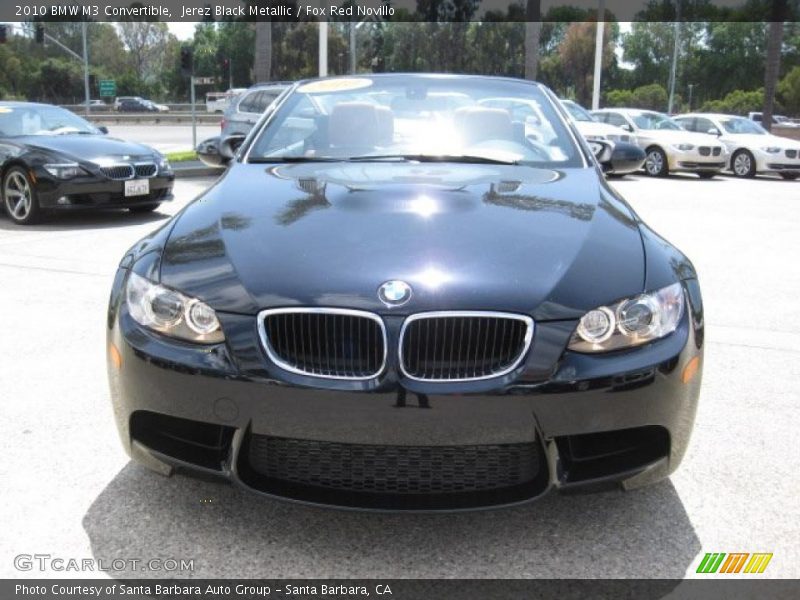 Jerez Black Metallic / Fox Red Novillo 2010 BMW M3 Convertible