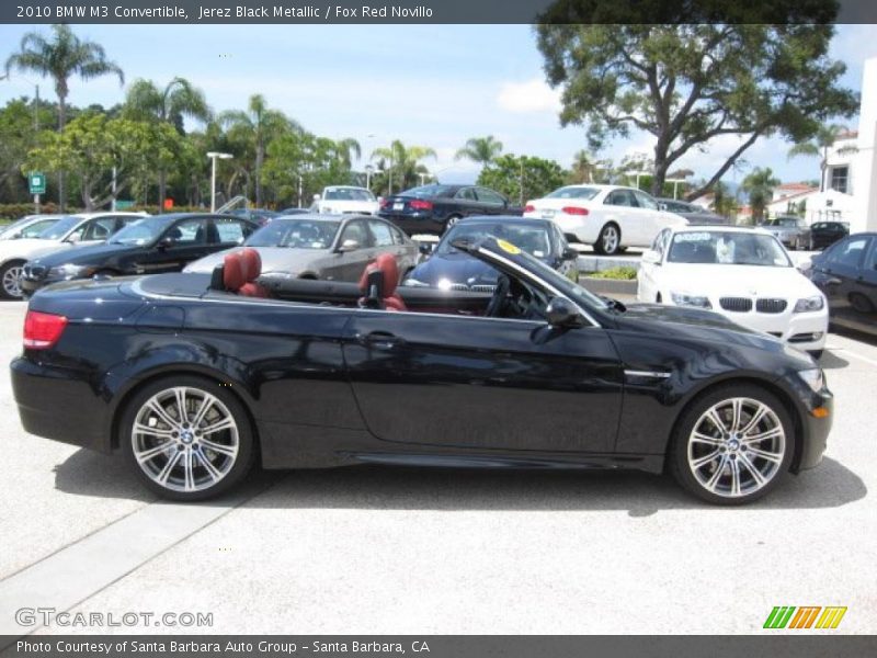 Jerez Black Metallic / Fox Red Novillo 2010 BMW M3 Convertible