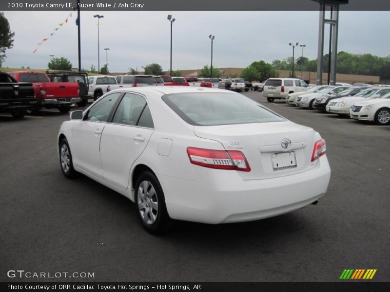 Super White / Ash Gray 2010 Toyota Camry LE