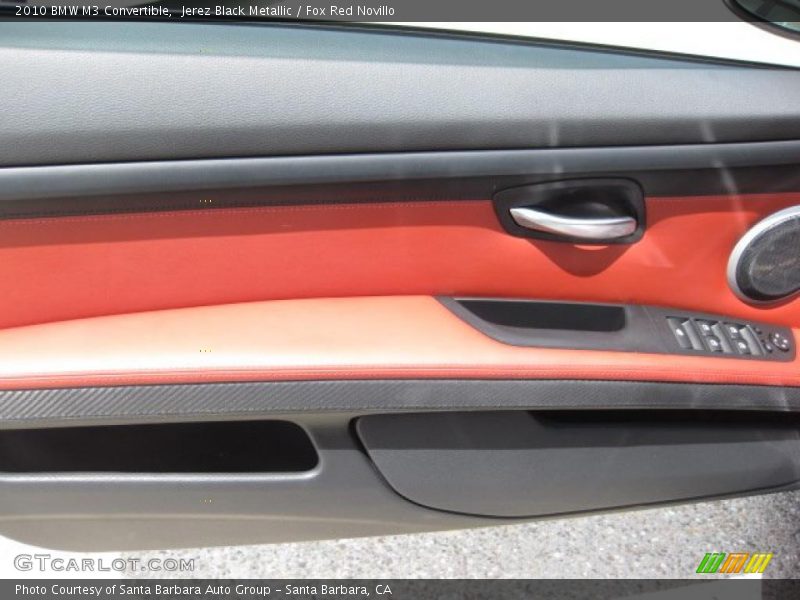 Jerez Black Metallic / Fox Red Novillo 2010 BMW M3 Convertible