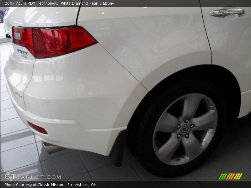 White Diamond Pearl / Ebony 2007 Acura RDX Technology