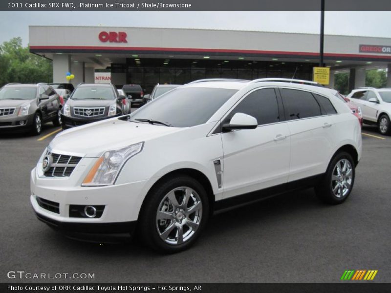 Platinum Ice Tricoat / Shale/Brownstone 2011 Cadillac SRX FWD