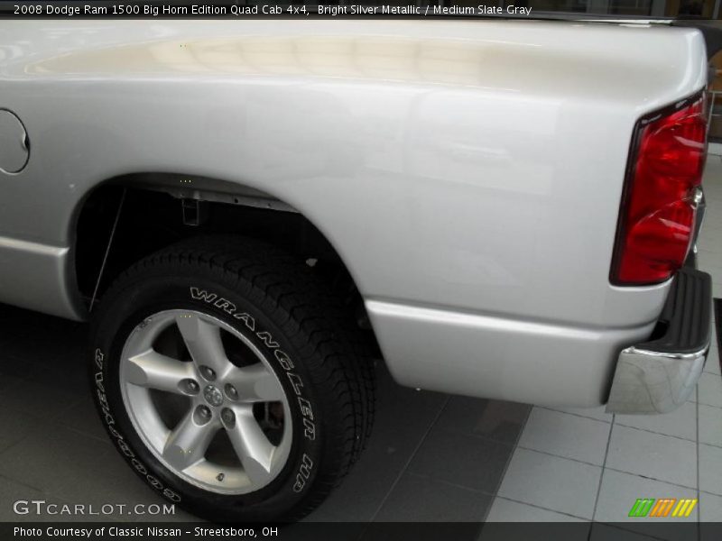 Bright Silver Metallic / Medium Slate Gray 2008 Dodge Ram 1500 Big Horn Edition Quad Cab 4x4