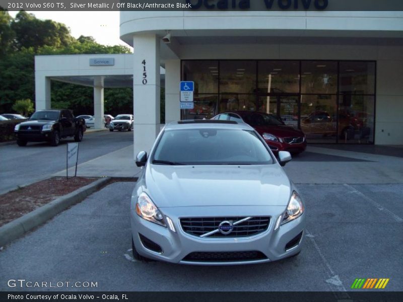 Silver Metallic / Off Black/Anthracite Black 2012 Volvo S60 T5
