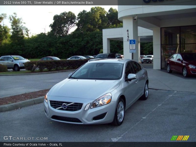 Silver Metallic / Off Black/Anthracite Black 2012 Volvo S60 T5