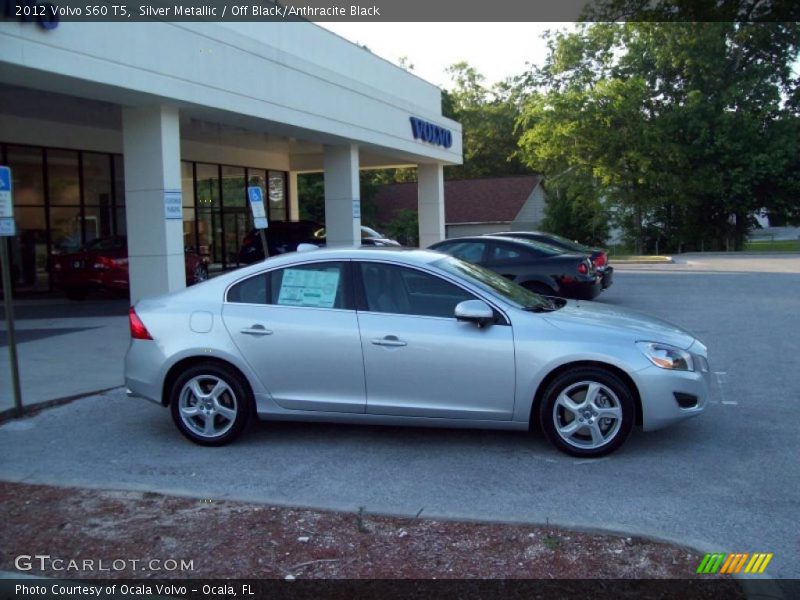 Silver Metallic / Off Black/Anthracite Black 2012 Volvo S60 T5