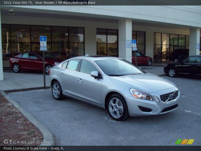 Silver Metallic / Off Black/Anthracite Black 2012 Volvo S60 T5