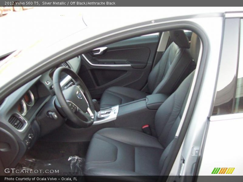 Silver Metallic / Off Black/Anthracite Black 2012 Volvo S60 T5
