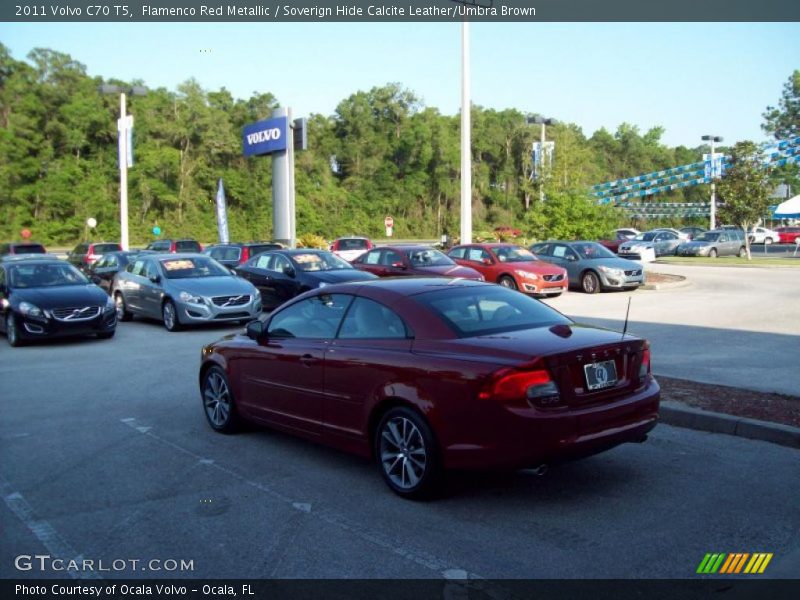 Flamenco Red Metallic / Soverign Hide Calcite Leather/Umbra Brown 2011 Volvo C70 T5