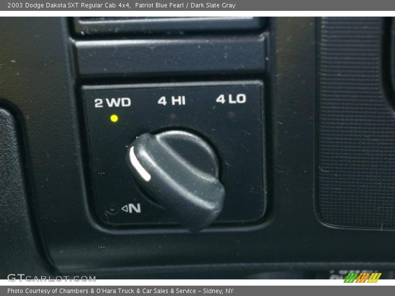 Patriot Blue Pearl / Dark Slate Gray 2003 Dodge Dakota SXT Regular Cab 4x4