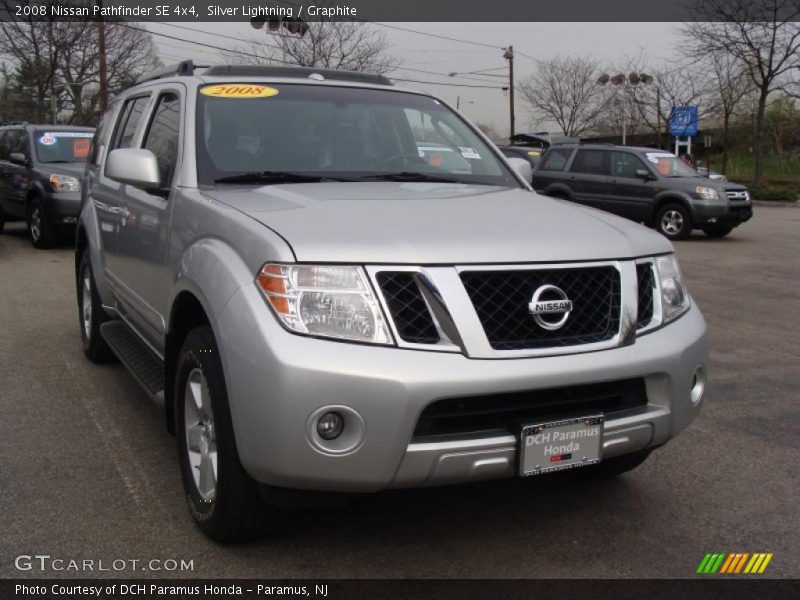 Silver Lightning / Graphite 2008 Nissan Pathfinder SE 4x4