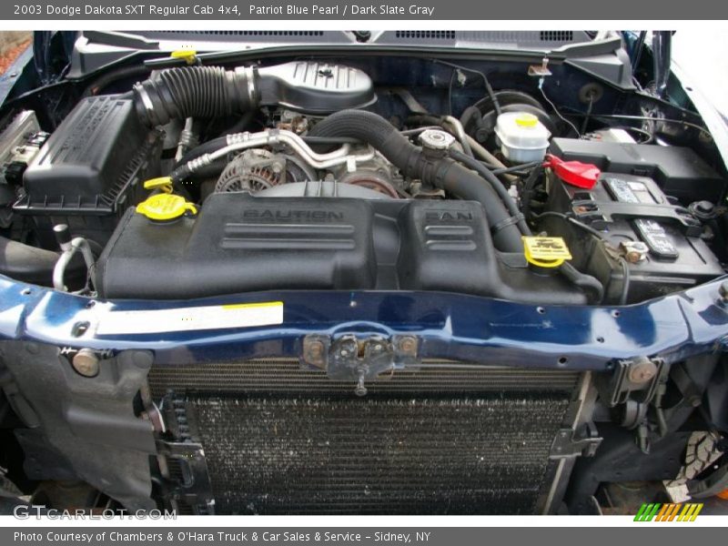 Patriot Blue Pearl / Dark Slate Gray 2003 Dodge Dakota SXT Regular Cab 4x4