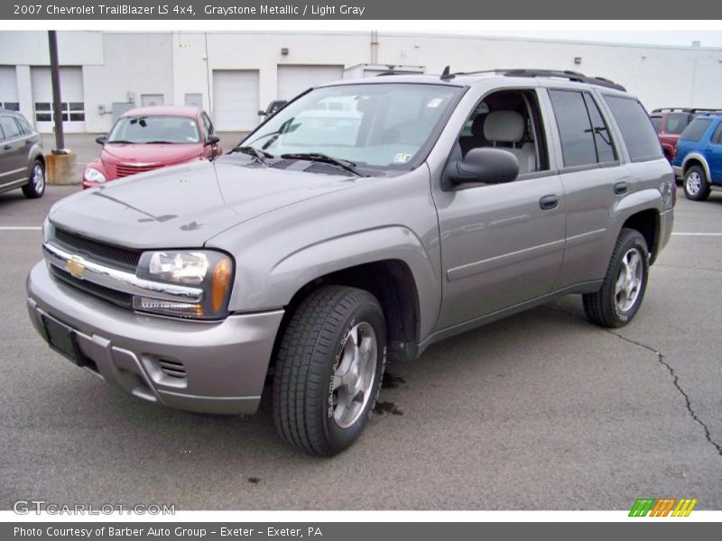 Graystone Metallic / Light Gray 2007 Chevrolet TrailBlazer LS 4x4