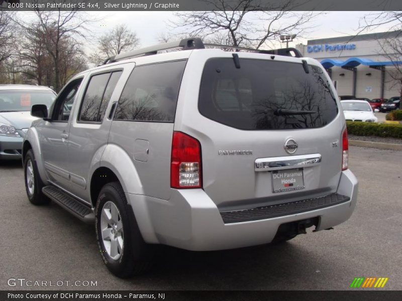 Silver Lightning / Graphite 2008 Nissan Pathfinder SE 4x4