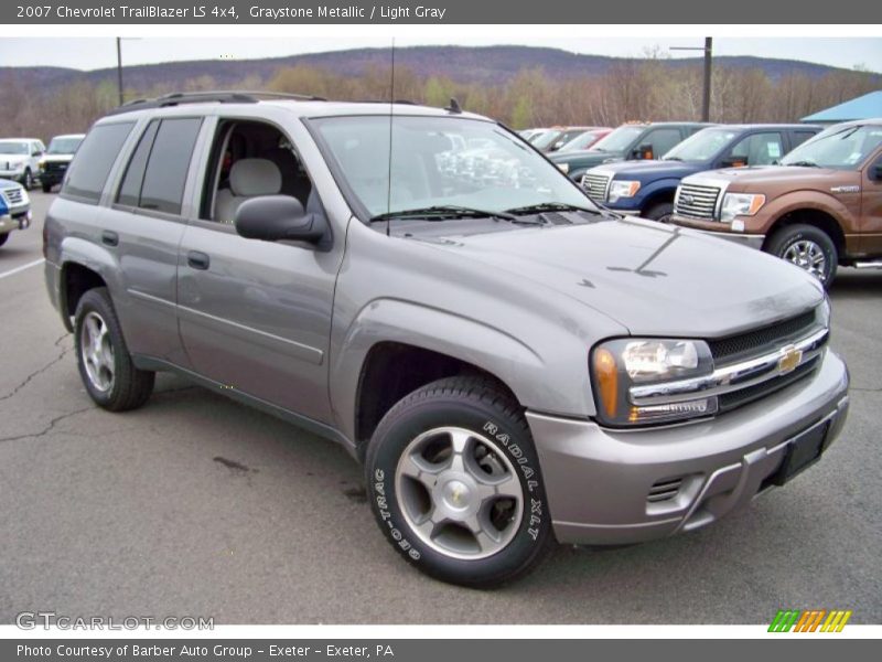 Graystone Metallic / Light Gray 2007 Chevrolet TrailBlazer LS 4x4
