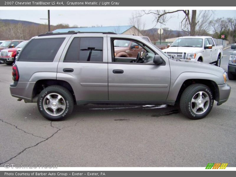 Graystone Metallic / Light Gray 2007 Chevrolet TrailBlazer LS 4x4