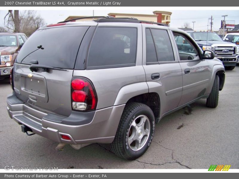 Graystone Metallic / Light Gray 2007 Chevrolet TrailBlazer LS 4x4