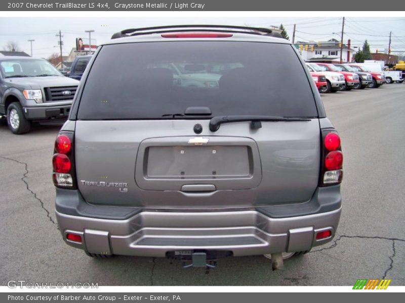 Graystone Metallic / Light Gray 2007 Chevrolet TrailBlazer LS 4x4