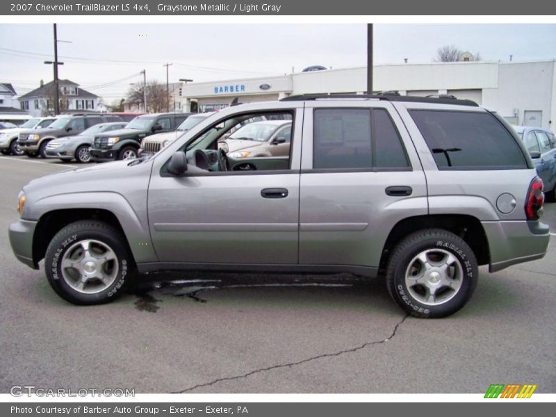 Graystone Metallic / Light Gray 2007 Chevrolet TrailBlazer LS 4x4