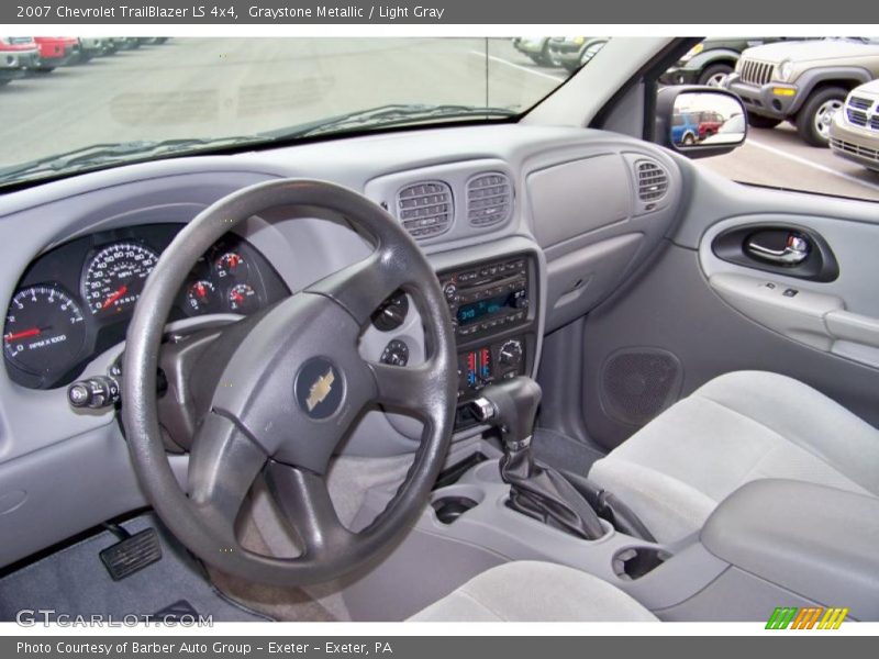 Graystone Metallic / Light Gray 2007 Chevrolet TrailBlazer LS 4x4