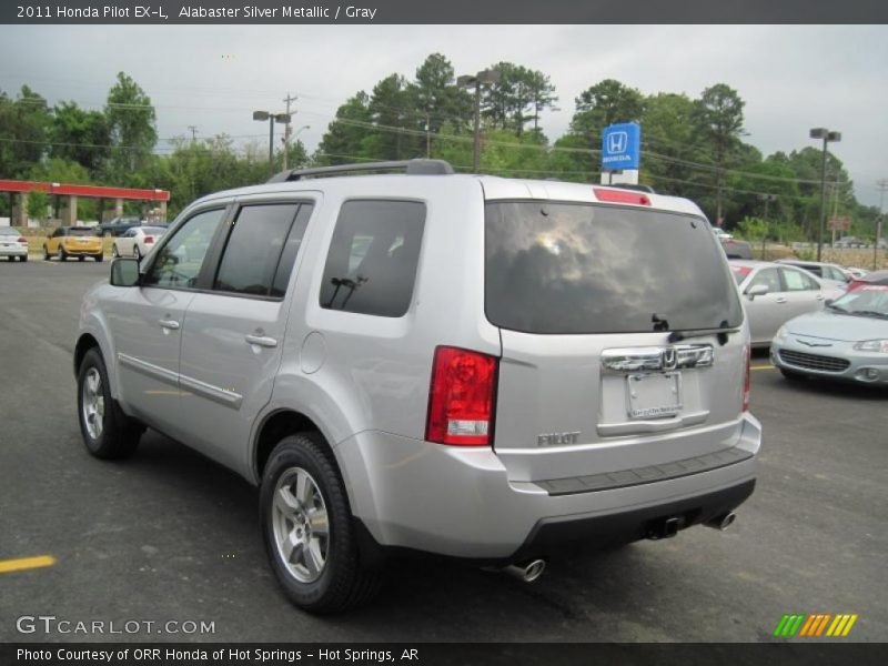 Alabaster Silver Metallic / Gray 2011 Honda Pilot EX-L