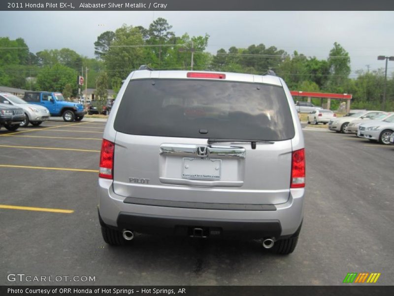 Alabaster Silver Metallic / Gray 2011 Honda Pilot EX-L