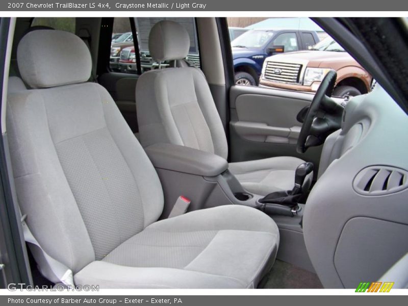Graystone Metallic / Light Gray 2007 Chevrolet TrailBlazer LS 4x4