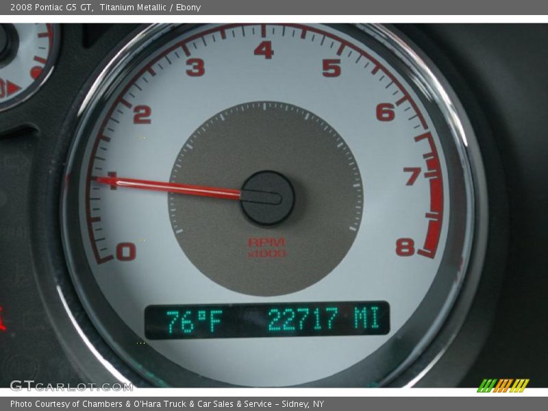 Titanium Metallic / Ebony 2008 Pontiac G5 GT