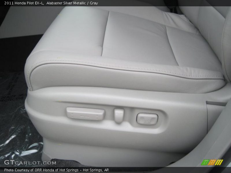 Alabaster Silver Metallic / Gray 2011 Honda Pilot EX-L