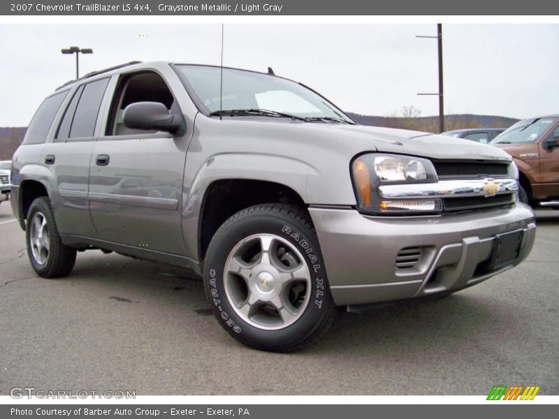 Graystone Metallic / Light Gray 2007 Chevrolet TrailBlazer LS 4x4