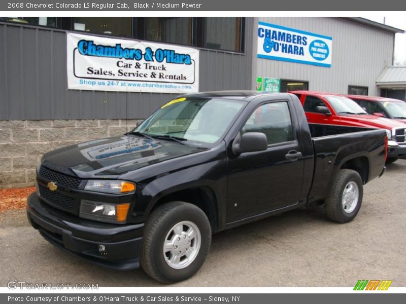 Black / Medium Pewter 2008 Chevrolet Colorado LS Regular Cab