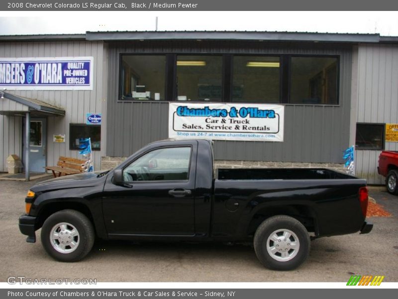 Black / Medium Pewter 2008 Chevrolet Colorado LS Regular Cab