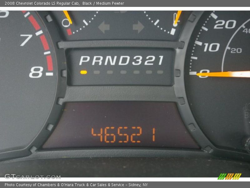 Black / Medium Pewter 2008 Chevrolet Colorado LS Regular Cab