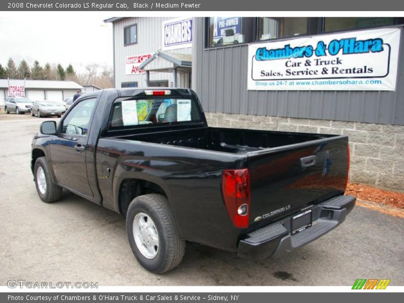 Black / Medium Pewter 2008 Chevrolet Colorado LS Regular Cab