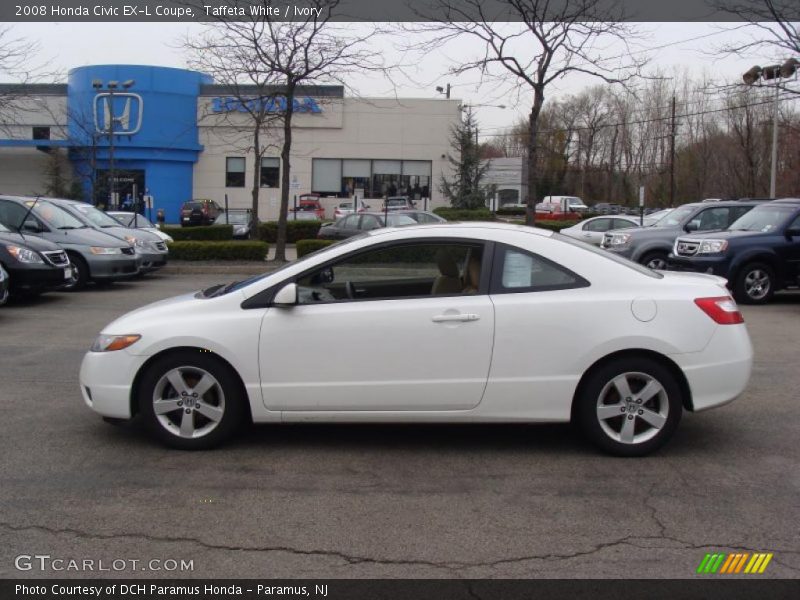 Taffeta White / Ivory 2008 Honda Civic EX-L Coupe