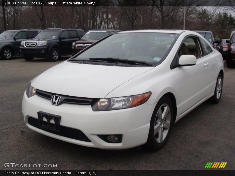Taffeta White / Ivory 2008 Honda Civic EX-L Coupe