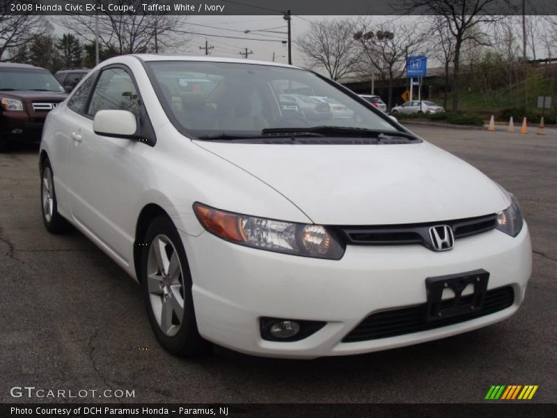 Taffeta White / Ivory 2008 Honda Civic EX-L Coupe