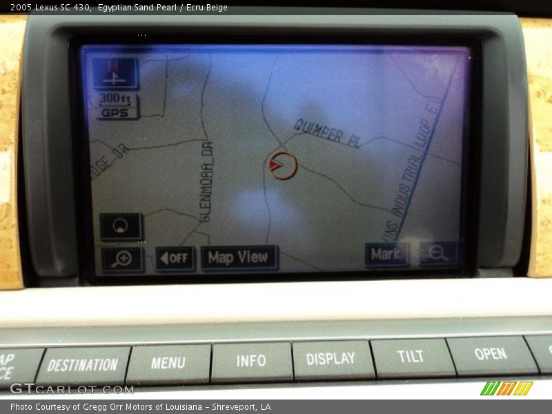 Navigation of 2005 SC 430