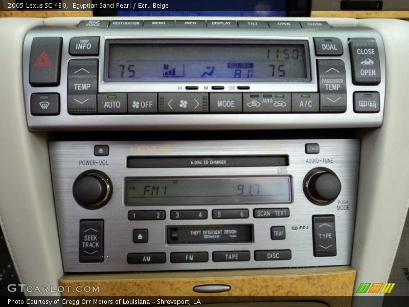 Controls of 2005 SC 430