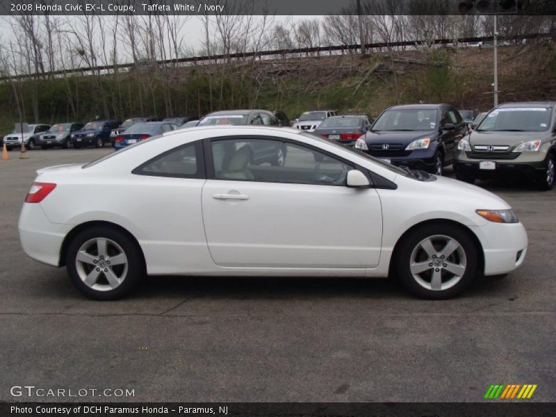 Taffeta White / Ivory 2008 Honda Civic EX-L Coupe