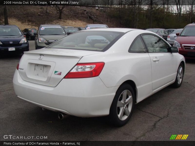 Taffeta White / Ivory 2008 Honda Civic EX-L Coupe