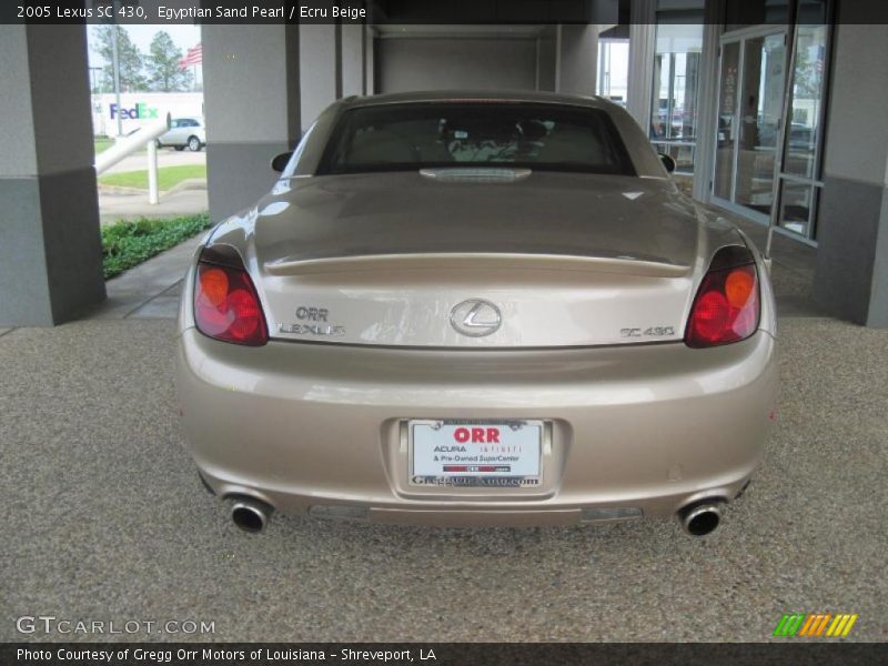 Egyptian Sand Pearl / Ecru Beige 2005 Lexus SC 430