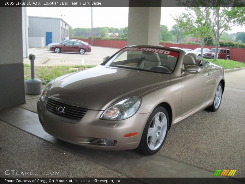 Egyptian Sand Pearl / Ecru Beige 2005 Lexus SC 430