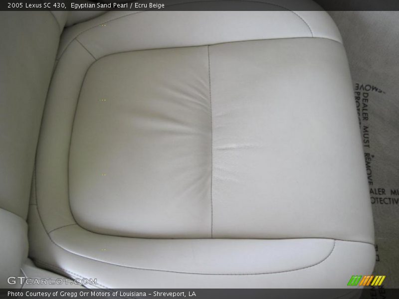 Egyptian Sand Pearl / Ecru Beige 2005 Lexus SC 430