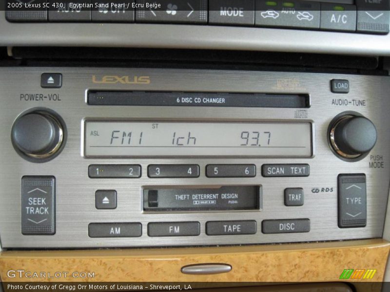 Egyptian Sand Pearl / Ecru Beige 2005 Lexus SC 430